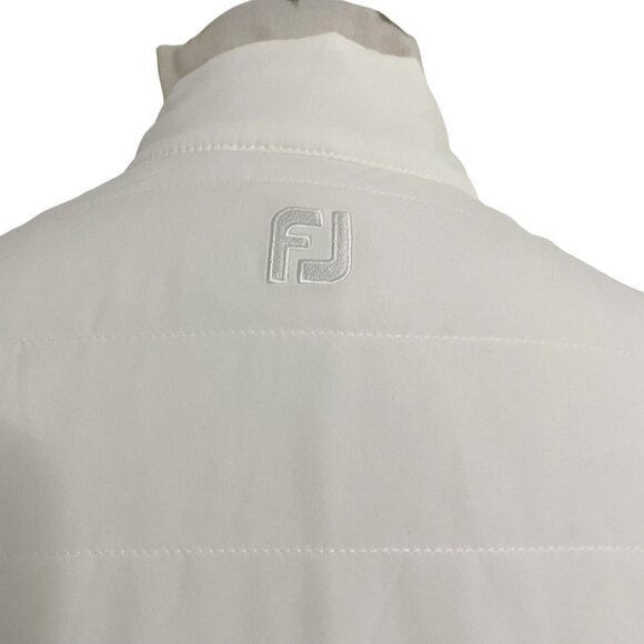 FootJoy Size XS  Top Vest Full Zip White Gray Golf Top - Picture 5 of 7